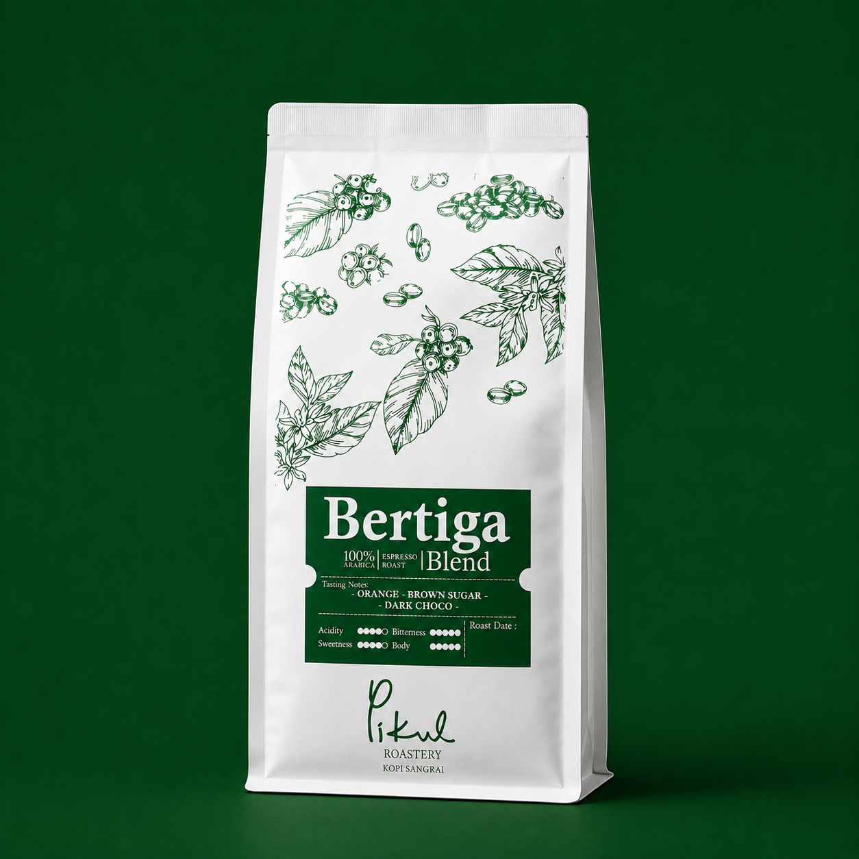 Biji Kopi Speciality BERTIGA BLEND Kopi Spesial Espresso - 250 Gram