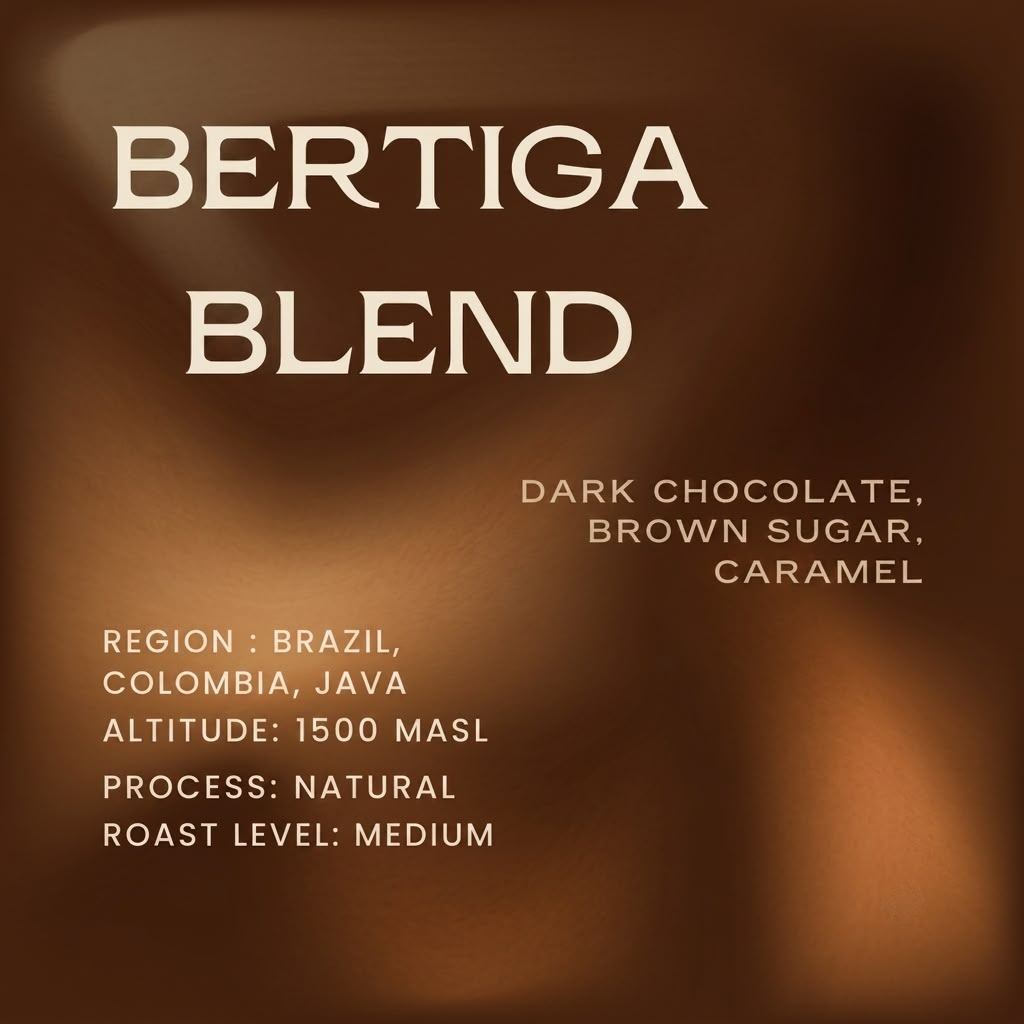 Biji Kopi Speciality BERTIGA BLEND Kopi Spesial Espresso - 250 Gram