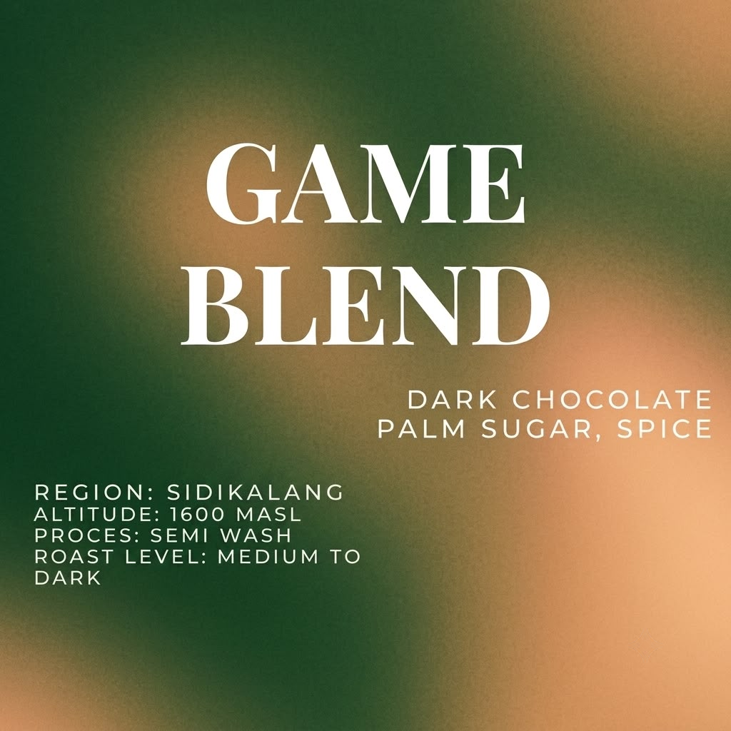 GAME BLEND Biji Kopi Arabika Special Espresso - 250 Gram