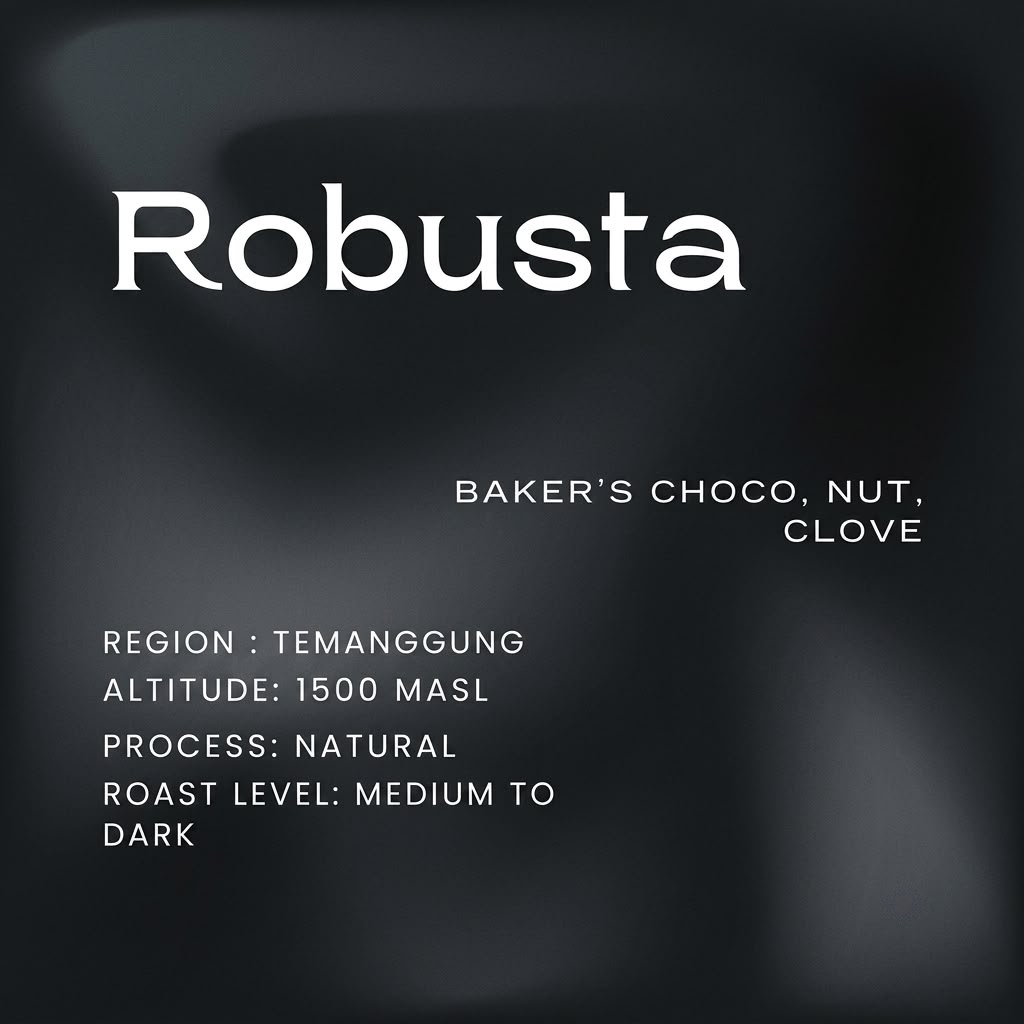 Biji Kopi ROBUSTA Special Espresso - 250 Gram